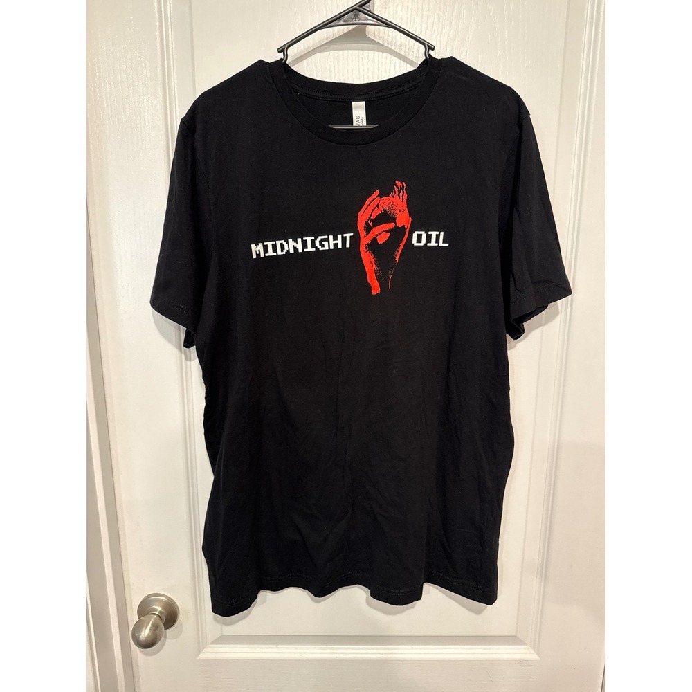Midnight Oil Resist The Final Tour 2022 Band T Shirt Black Mens XL